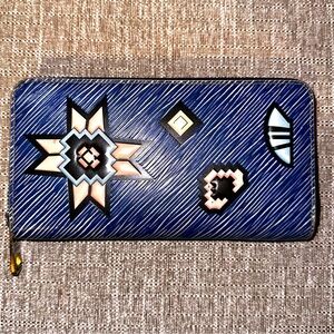 Louis Vuitton Epi Azteque Zippy Wallet Denim Light